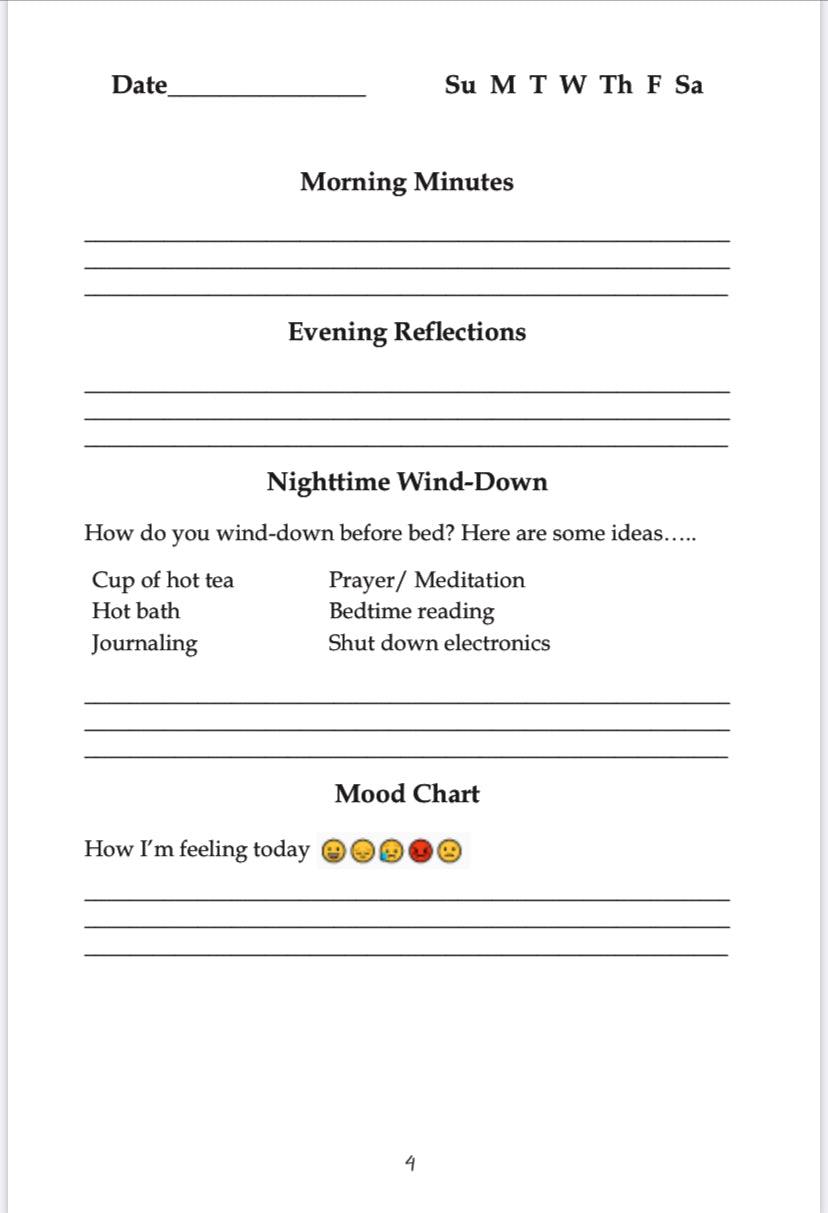 A Healthy You! Guided Journal for Food Tracking, Mindfulness, and Self-Care