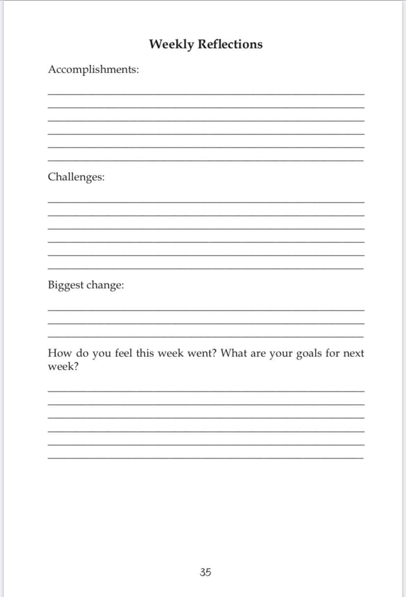 A Healthy You! Guided Journal for Food Tracking, Mindfulness, and Self-Care