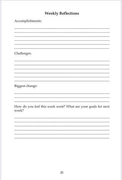 A Healthy You! Guided Journal for Food Tracking, Mindfulness, and Self-Care